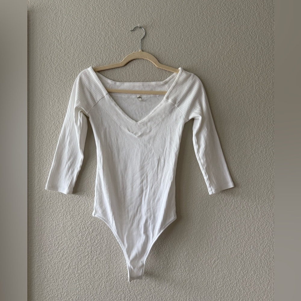 FP Ribbed V-Neck Bodysuit